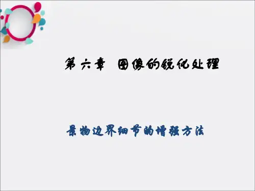 《图像的锐化处理》PPT课件