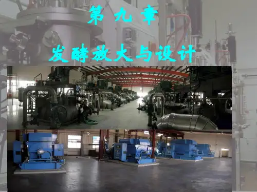 发酵工程与设备第九章、第一讲-发酵放大与设计
