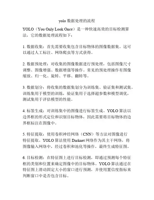 yolo 数据处理的流程