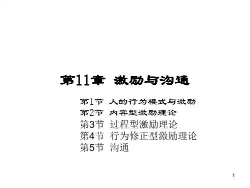 第11章 激励与沟通PPT课件
