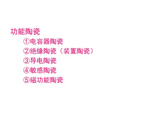 陶瓷材料-4-功能陶瓷