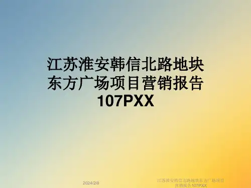 江苏淮安韩信北路地块东方广场项目营销报告107PXX
