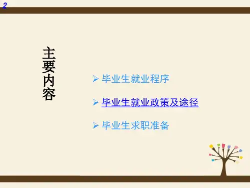 就业指导2——就业政策程序及途径