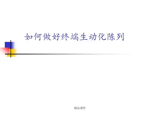 如何做好终端生动化陈列