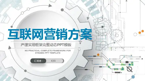 互联网餐饮营销方案ppt模板下载