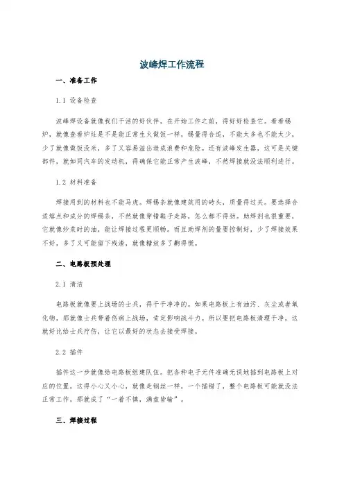 波峰焊工作流程