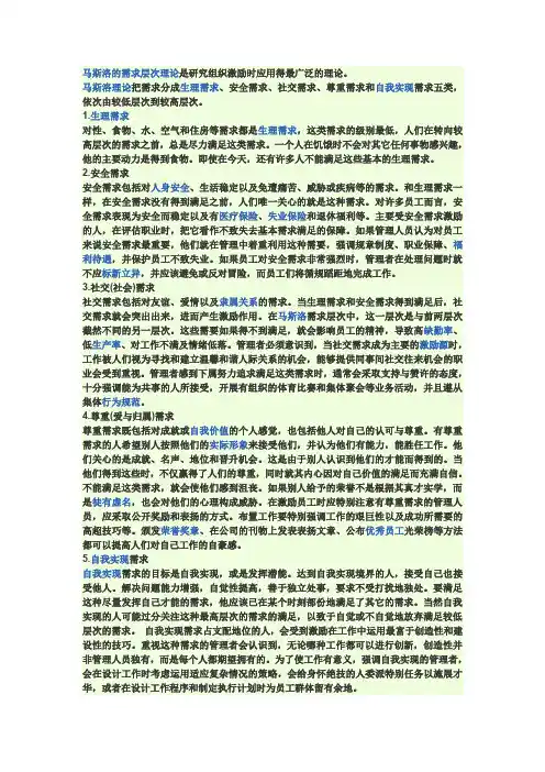 mjt-人的五大层次需求