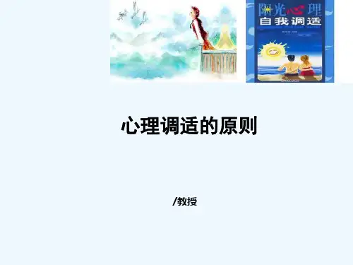 心理调试的基本原则与方法 PPT