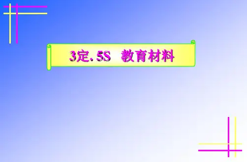 5S_3定培训教材_规章管理制度