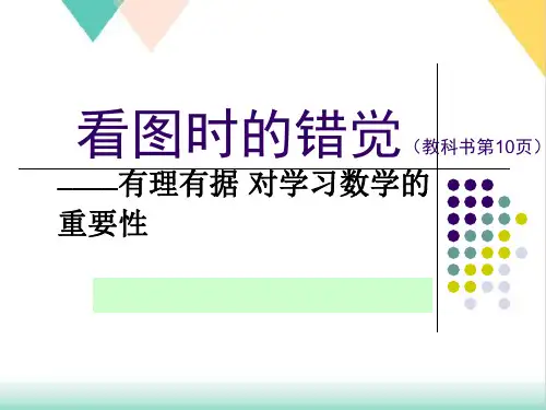 人教版《观察与猜想看图时的错觉》上课课件1