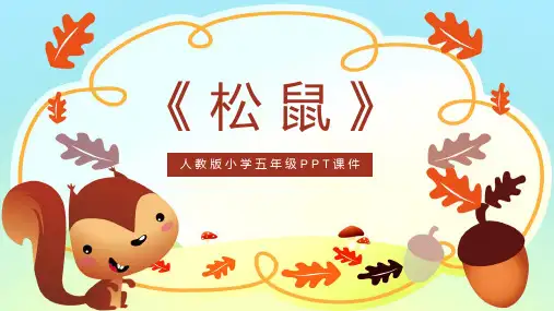 最新部编人教版小学语文五年级上册《松鼠》精品教学课件