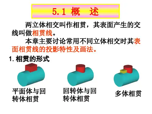 机械制图相贯线ppt课件