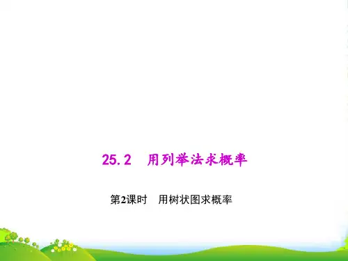 人教九年级数学上册《用树状图求概率》课件