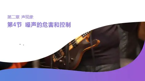 《噪声的危害和控制》PPT课件