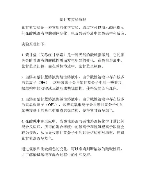 紫甘蓝实验原理