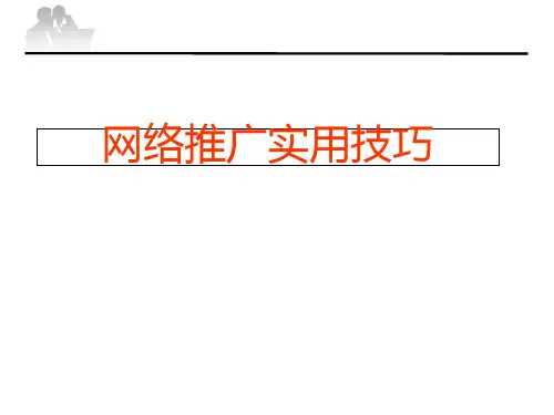 网络推广实用技巧PPT课件