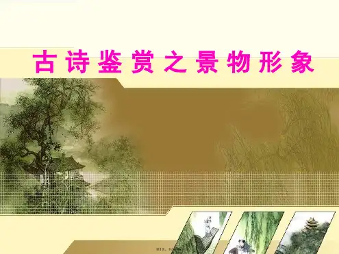 2017高考诗歌鉴赏之景物形象
