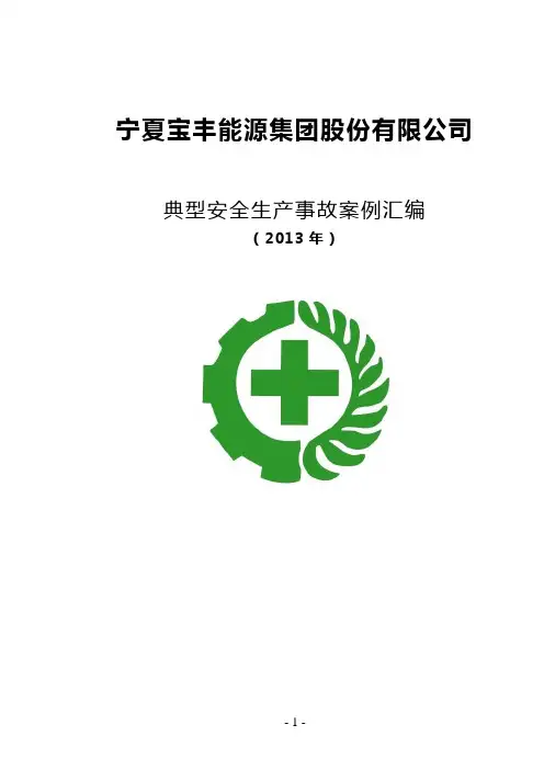2013年典型安全生产事故案例汇编 (1)