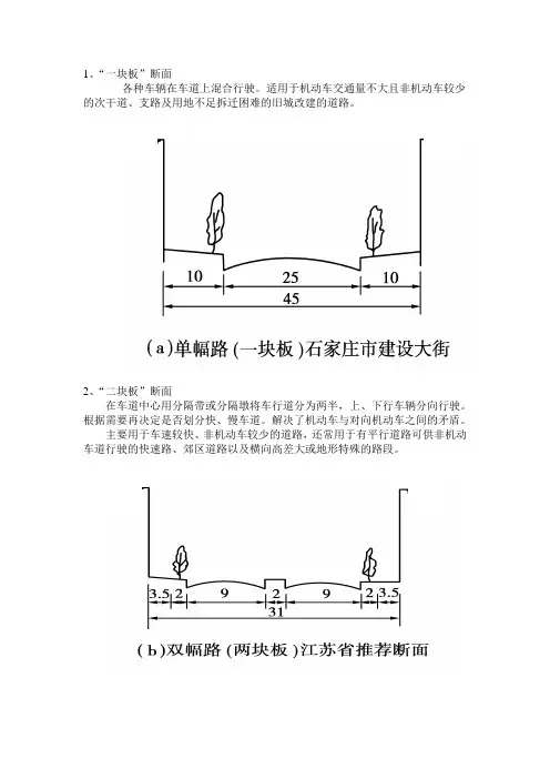 道路横断面图集