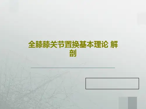 全膝膝关节置换基本理论 解剖共46页文档