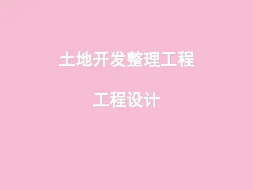 土地开发整理项目工程设计ppt课件