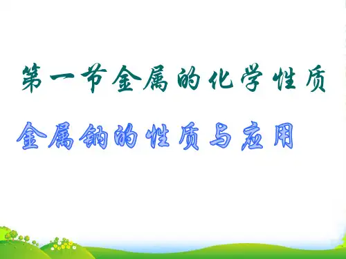 人教版高中化学必修一第三章第一节金属的化学性质 课件(共27张PPT)