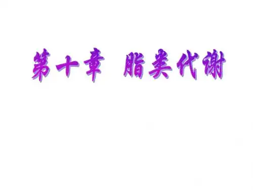 脂类代谢