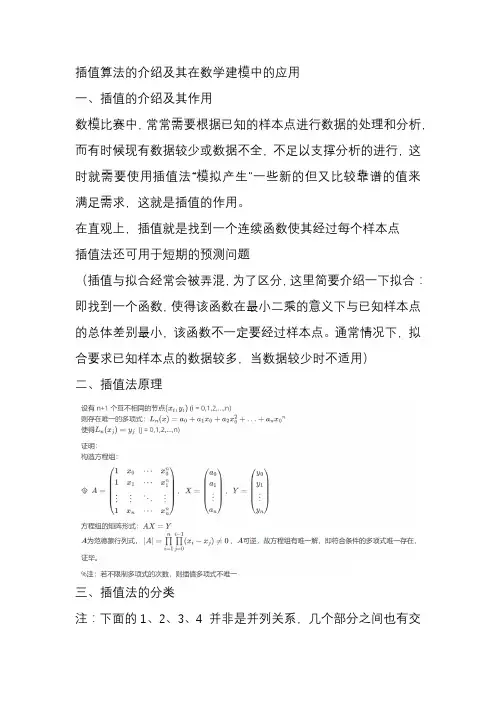 插值法及其应用