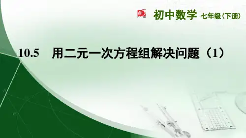 用二元一次方程组解决问题(1)