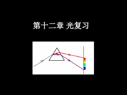 高二物理光学部分期末复习课件