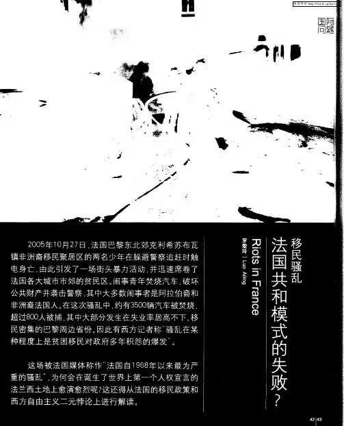 移民骚乱：法国共和模式的失败？