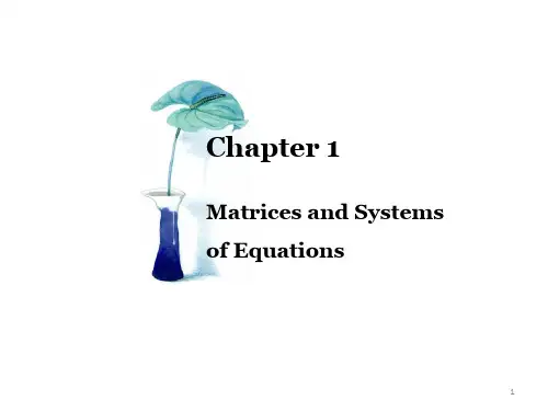 1.1 linear systems