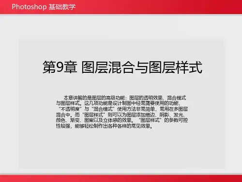 PS第九章-图层混合与图层样式