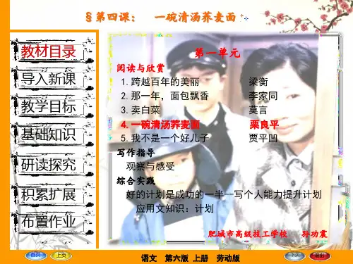 (完整版)一碗清汤荞麦面