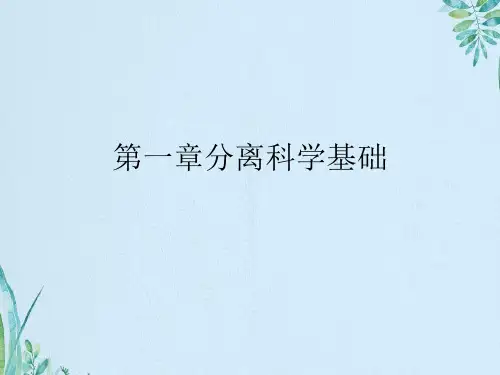 分离科学基础