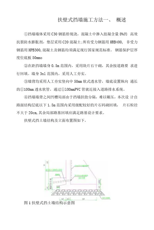 扶壁式挡墙施工方法