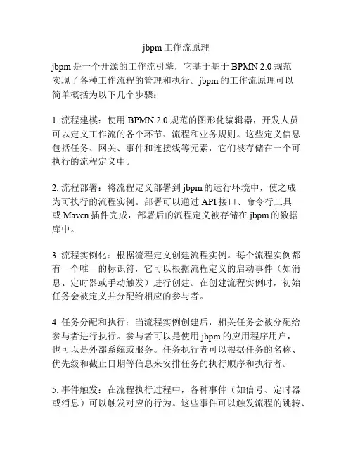 jbpm工作流原理