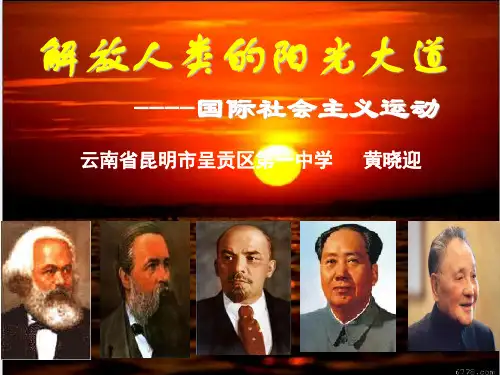 高中历史必修一《专题八解放人类的阳光大道一马克思主义的诞生》566