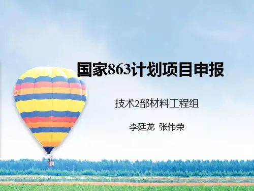 863项目申报