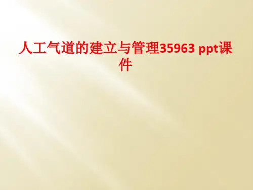 人工气道的建立与管理35963 ppt课件