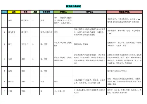 根及根茎类药材1