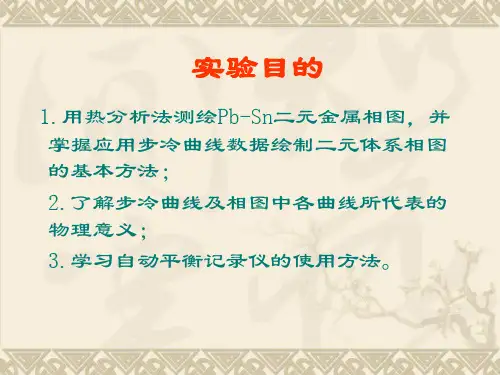金属相图Pb-Sn体系.ppt