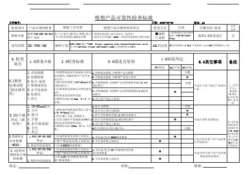 吸塑制品类可靠性试验标准