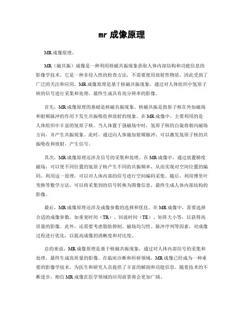 mr成像原理