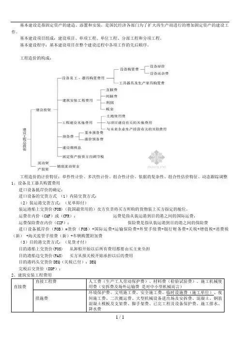 土木工程工程概预算资料