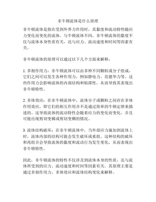 非牛顿流体是什么原理