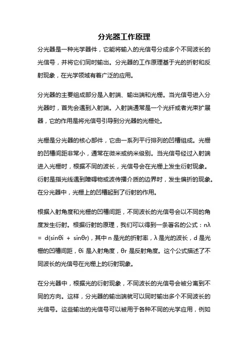 分光器工作原理