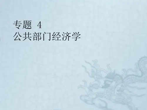 《公共部门经济学》PPT课件