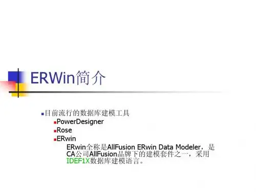 ERWin图形教程