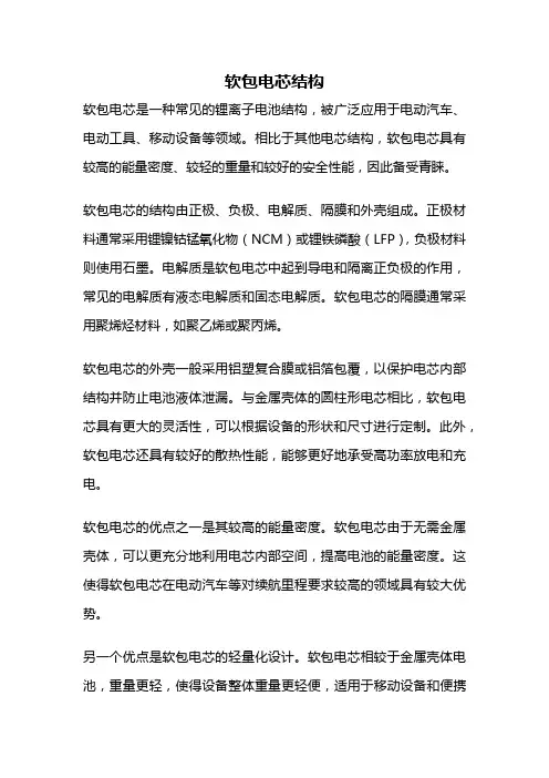 软包电芯结构